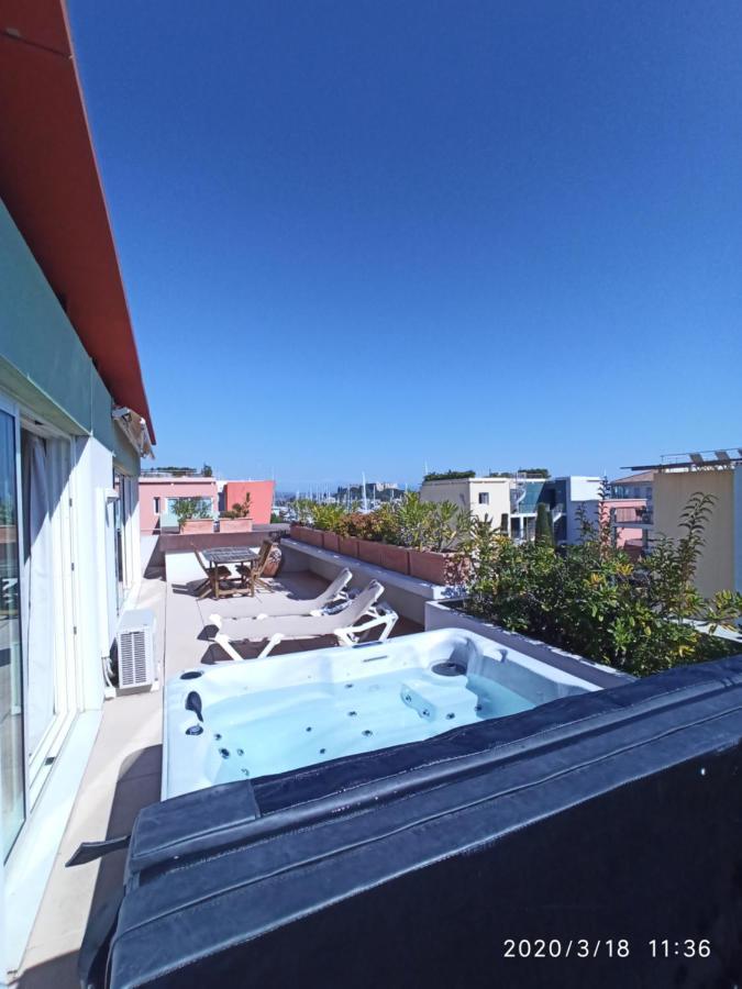 Апартаменты Rooftop- Jacuzzi - Terrasse - Parking Антиб Экстерьер фото